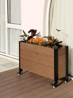Mobile Deep Trough Planter -Green Leaf Tools & Supplies Sales Store 8614263 04V