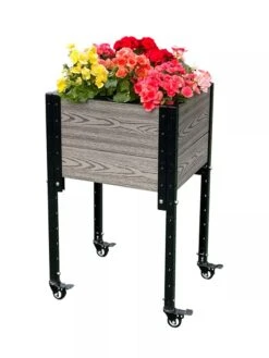 Mobile Elevated Corner Planter -Green Leaf Tools & Supplies Sales Store 8614267 05V