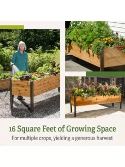 Elevated Planter Box, 2' X 8' -Green Leaf Tools & Supplies Sales Store B00EOW8FHU raisedbed feature 2