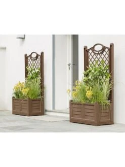 Separate Flower Box With Trellis -Green Leaf Tools & Supplies Sales Store webimage 8613626 02V